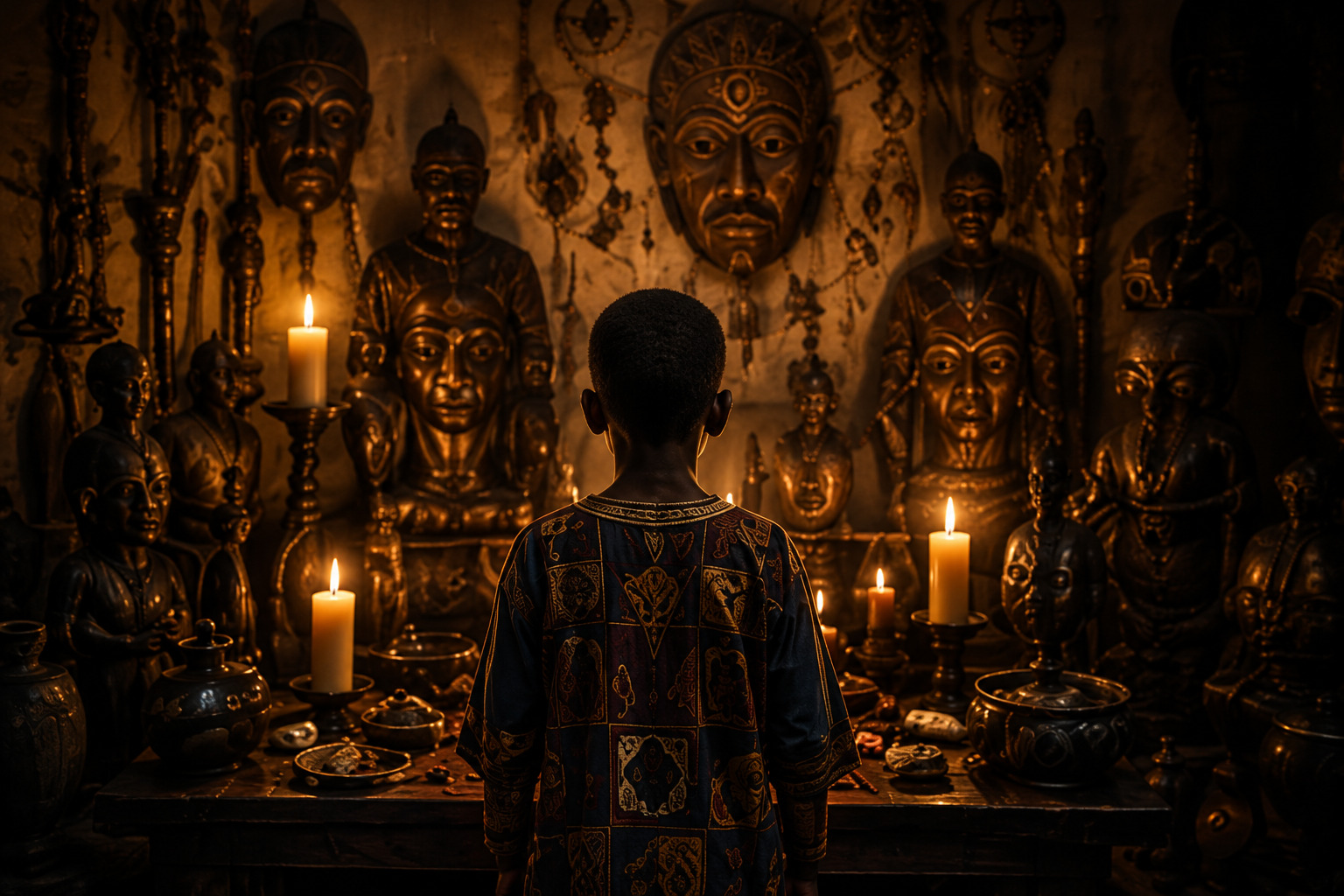 Maître Hero enfant — éveil du don spirituel, lignée africaine d'initiés