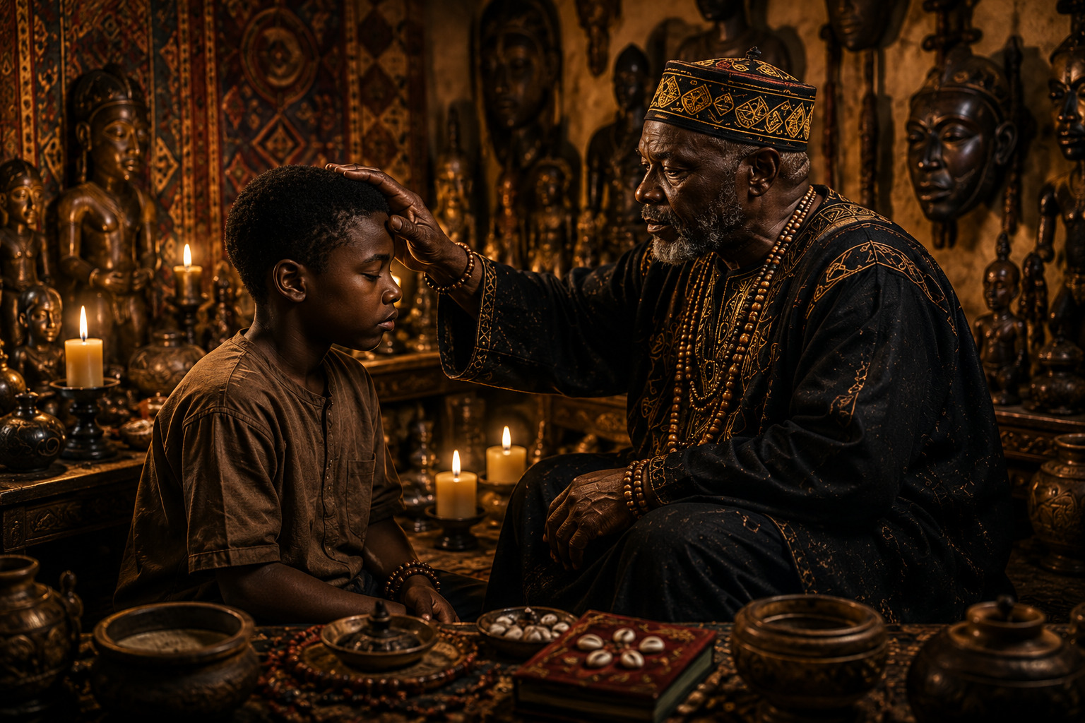 Formation maraboutique africaine — initiation ancestrale auprès des grands anciens